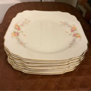 Bakerite floral dessert plates set of 6